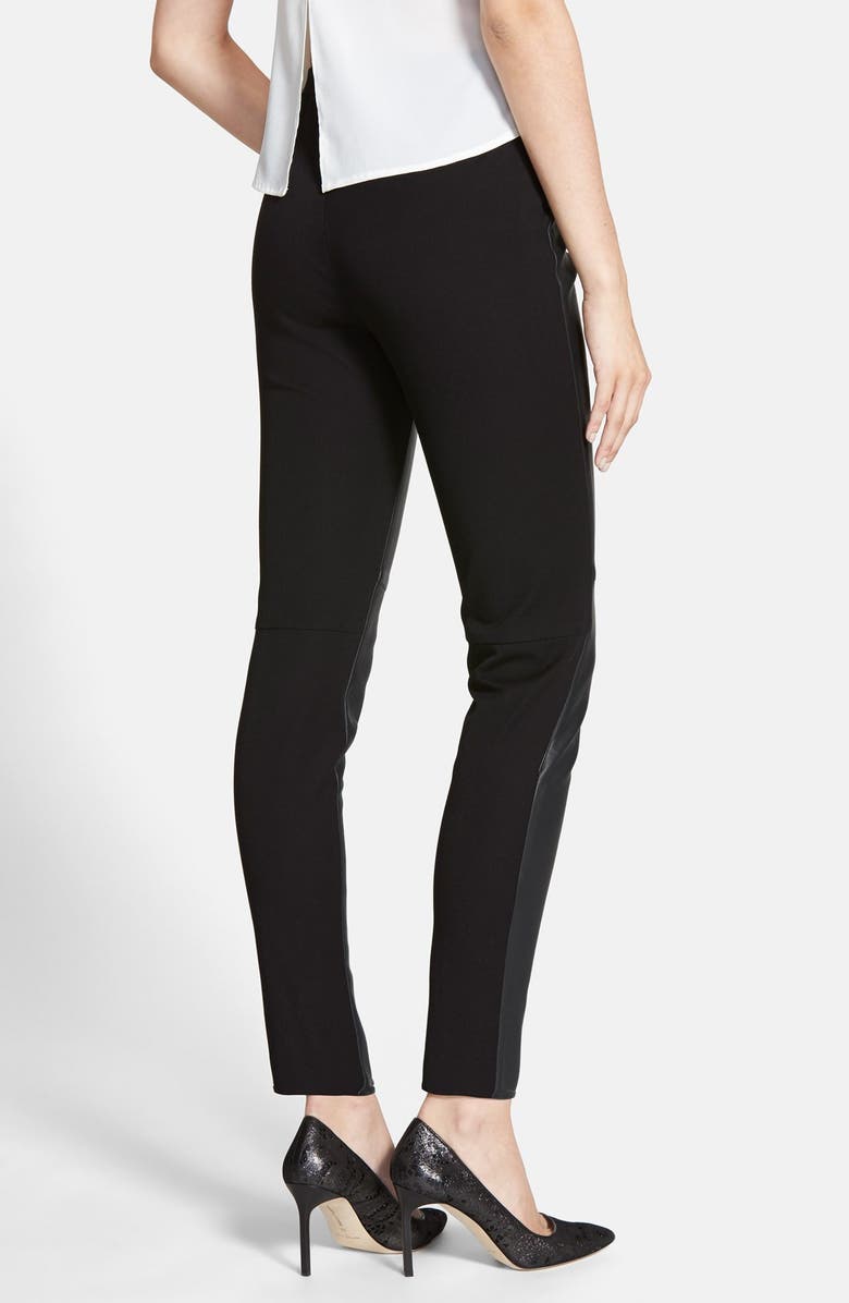 Trouvé Mixed Media Leggings, Alternate, color, 