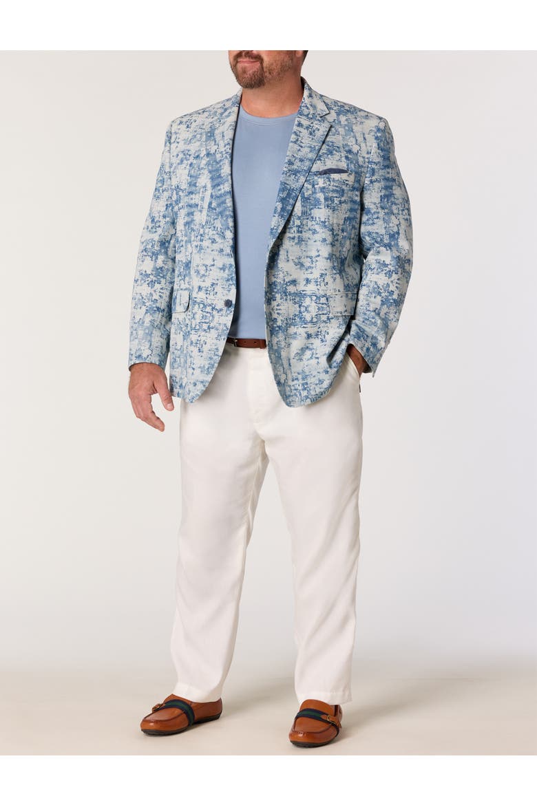 Big & Tall Denim Blazer, Alternate, color, BLUE