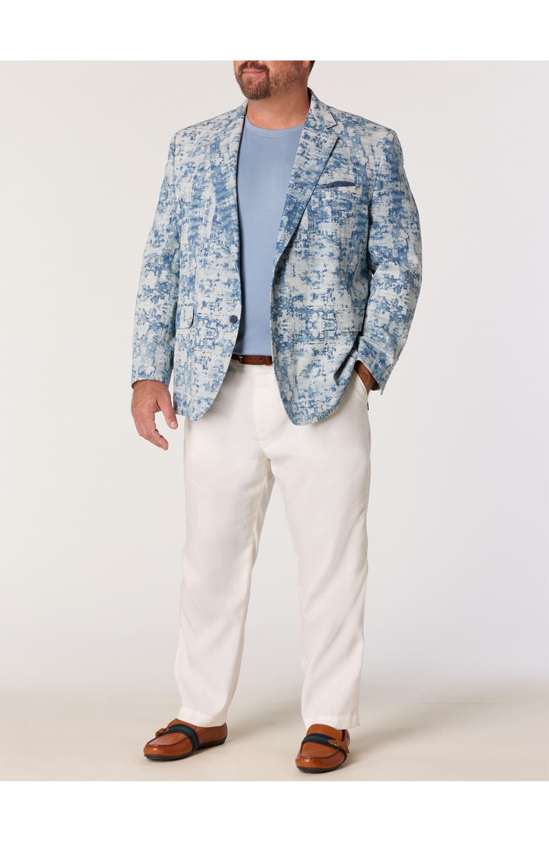 Tallia Big & Tall Denim Blazer, Alternate, color, Blue