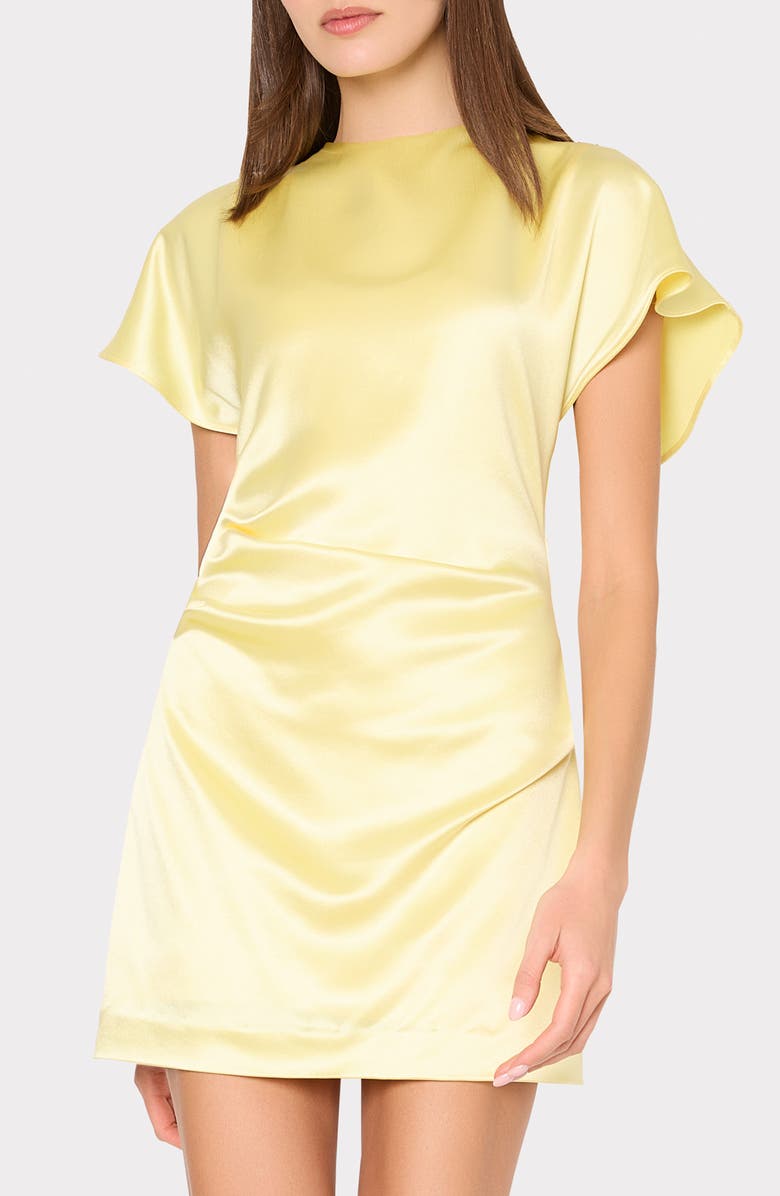 Milly Kora Hammered Satin Minidress, Alternate, color, 