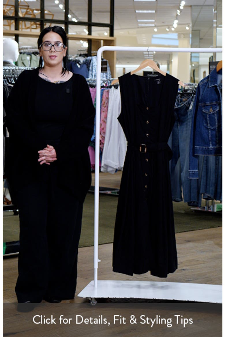 Sleeveless A-Line Midi Dress video