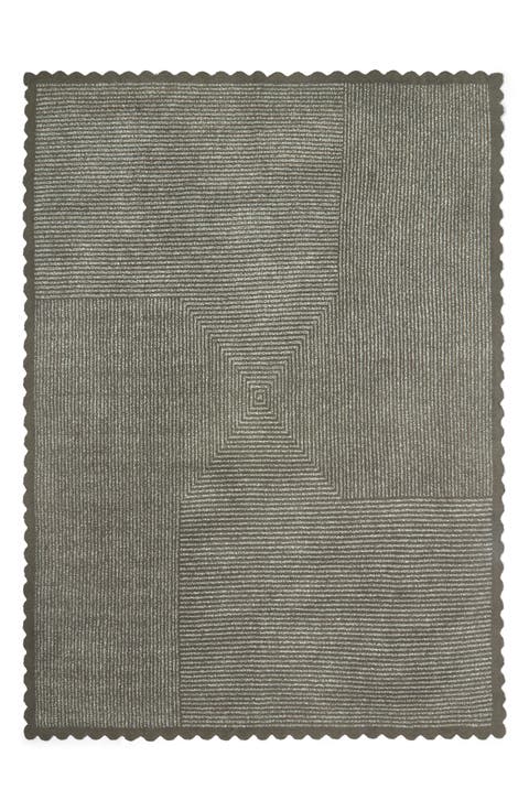 CozyChic Scallop Stripe Throw Blanket
