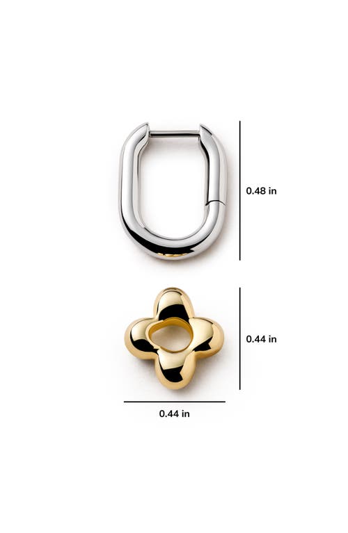 Ana Luisa Cassia Drop Hoop Earrings In Metallic