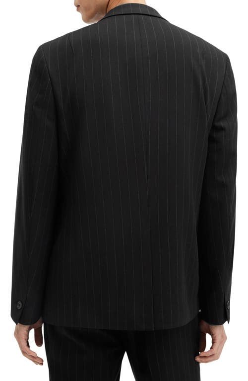 Allsaints Heddon Pinstripe Blazer In Black