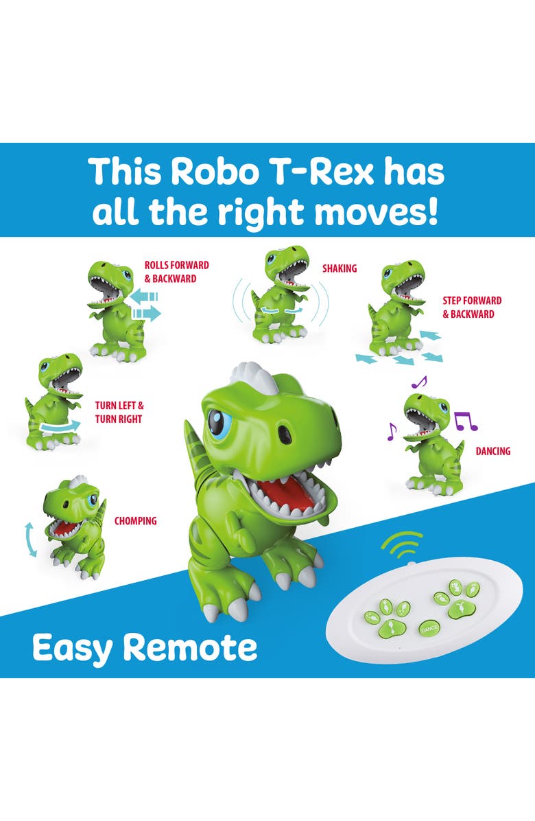 Power Your Fun Robo Pets T-Rex Dinosaur Toy, Alternate, color, Green