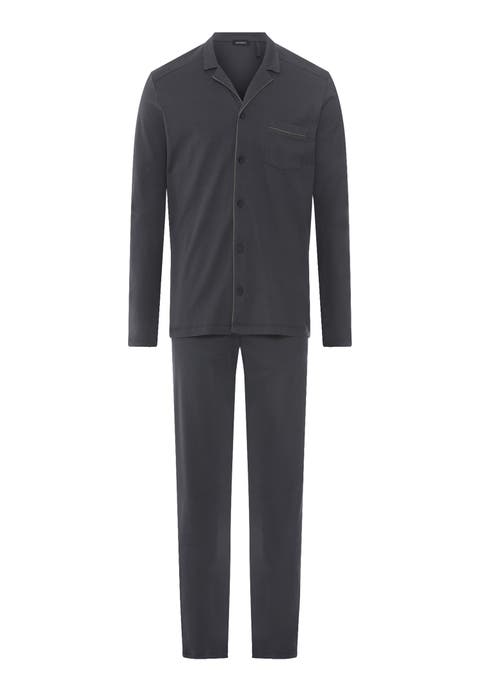 Night And Day Button Front Cotton Pajama Set