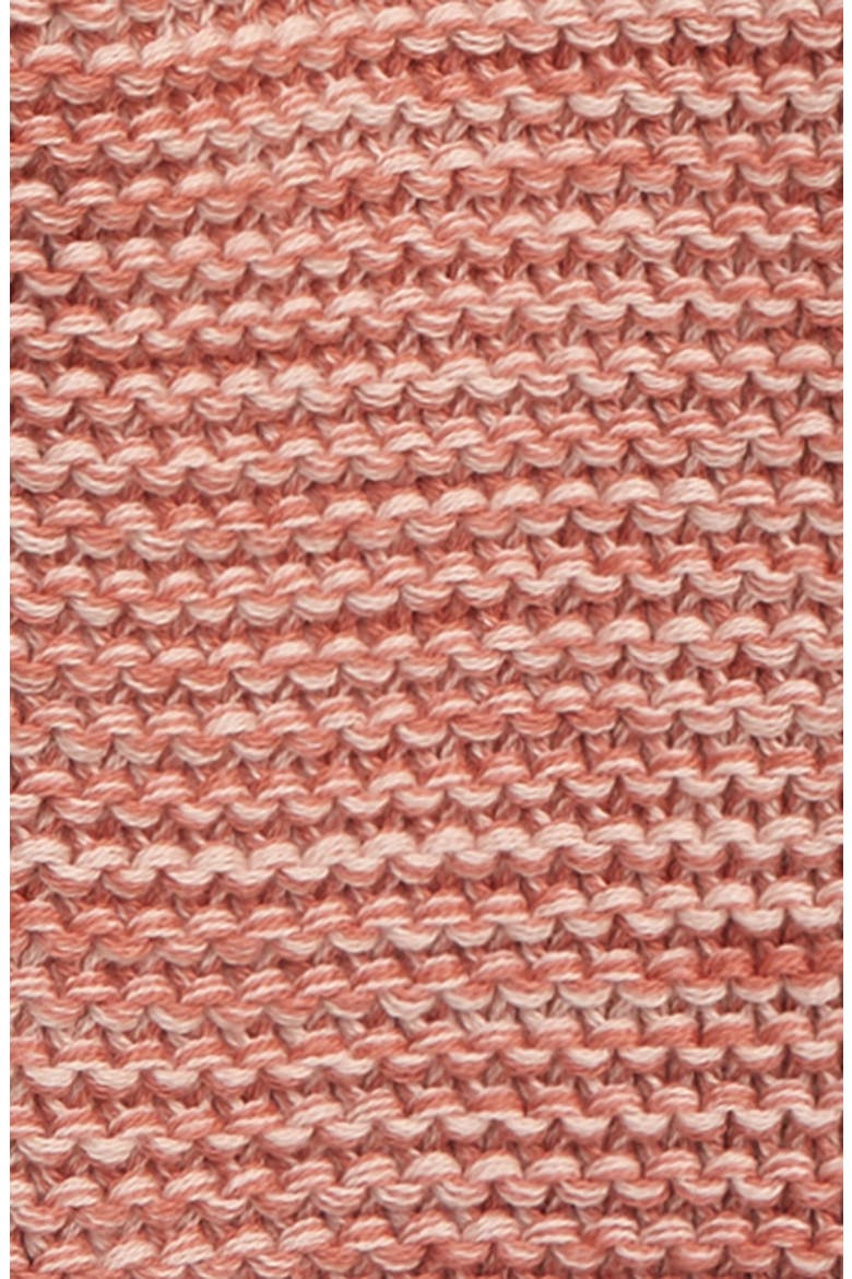 Organic Cotton Hooded Cardigan, Alternate, color, PINK BRICK HEATHER