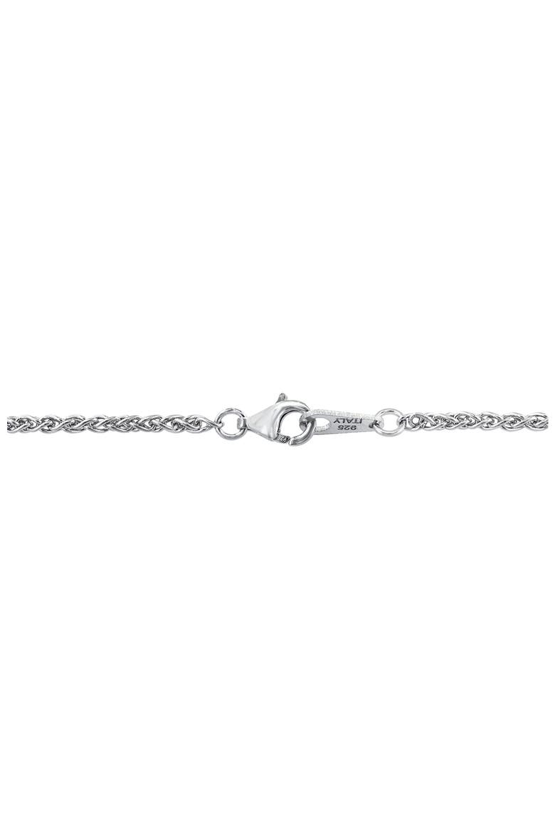 Sterling Silver Freshwater Pearl Cross Pendant Necklace, Alternate, color, WHITE