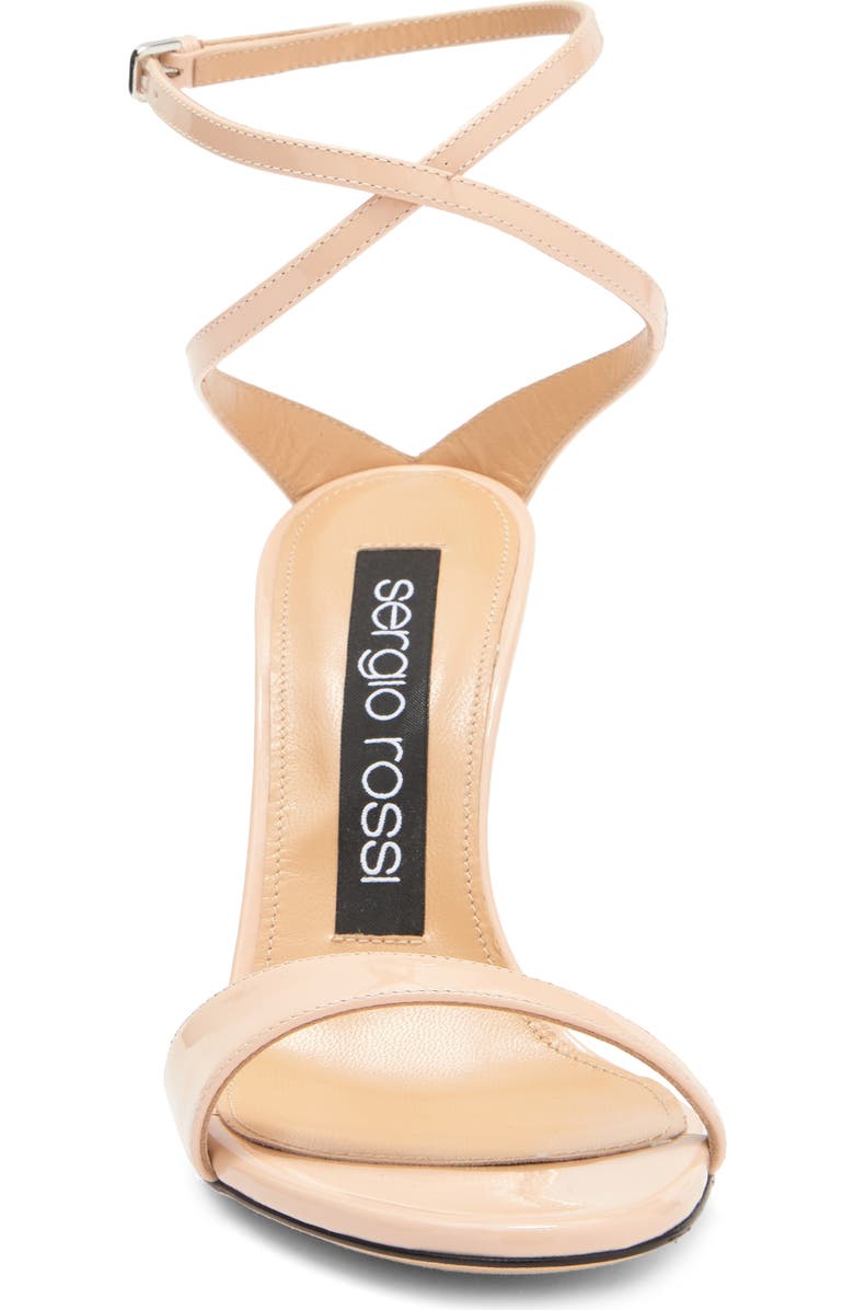 Sergio Rossi Ankle Wrap Sandal, Alternate, color,