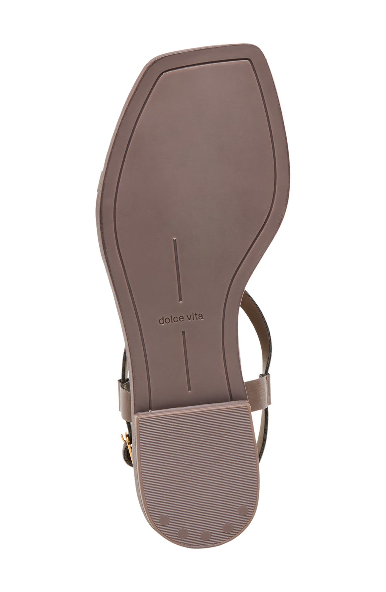 Idalis Toe Loop Sandal, Alternate, color, DARK BROWN STELLA