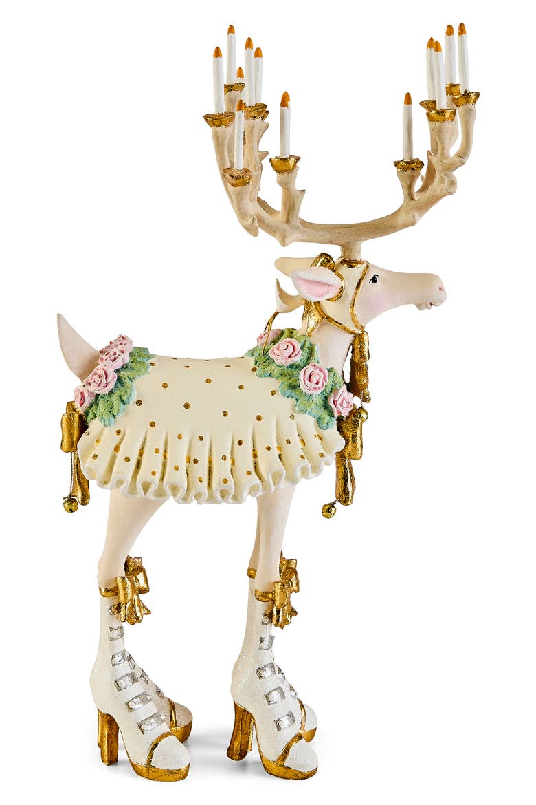 Moonbeam Donna Reindeer Christmas Ornament, Alternate, color, WHITE