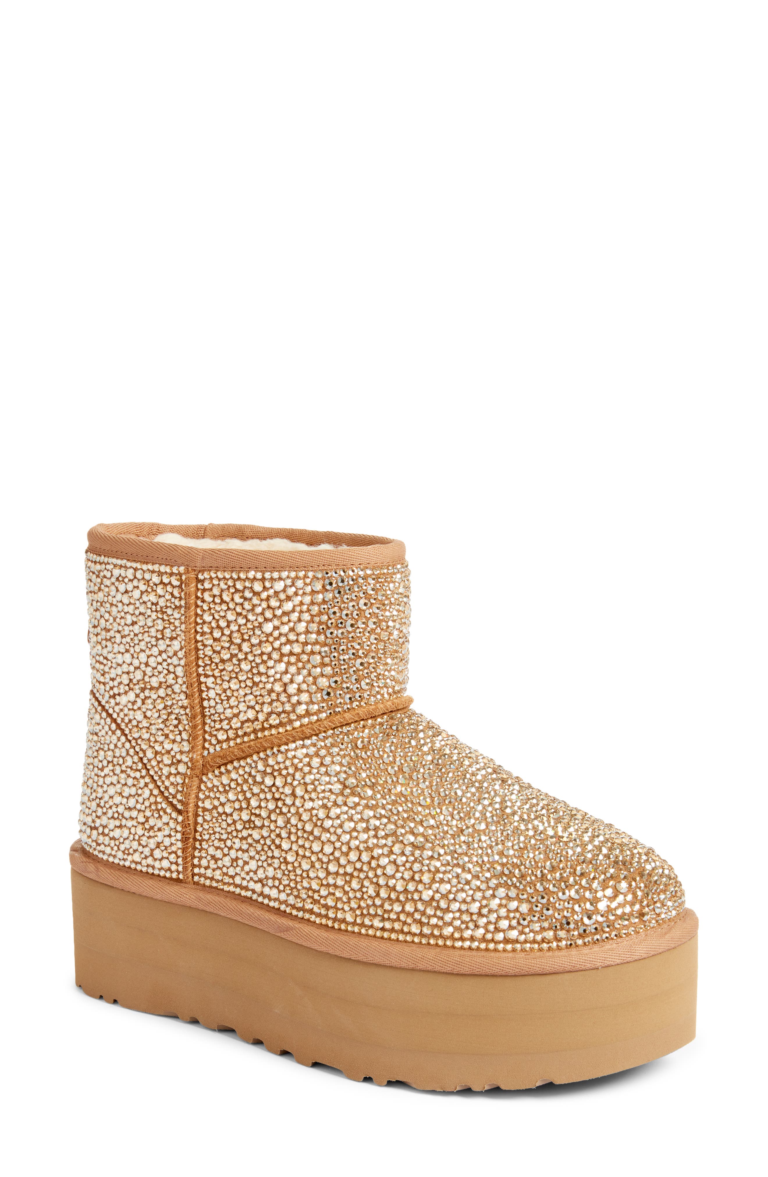 UGG<sup>®</sup> Cosmos Classic Mini Platform Boot with Swarovski<sup>®</sup> Crystals, Main, color, 