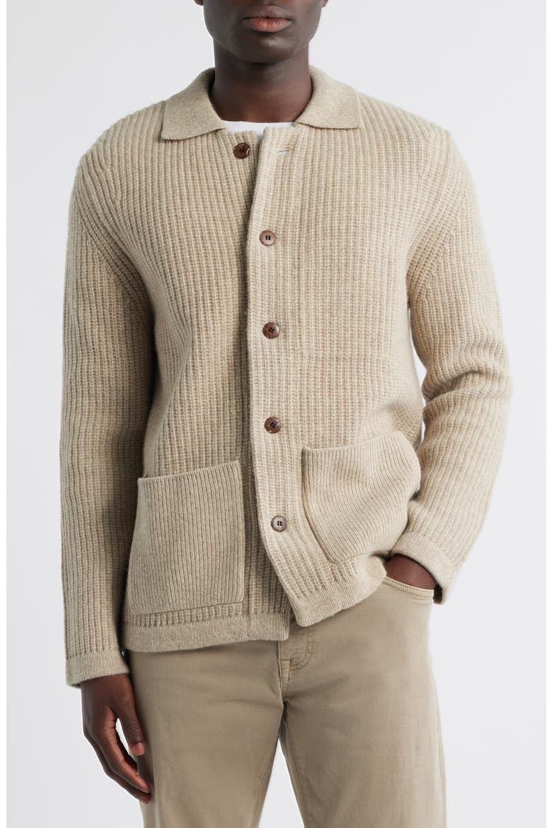 Kite Merino Wool Cardigan, Alternate, color, BONE