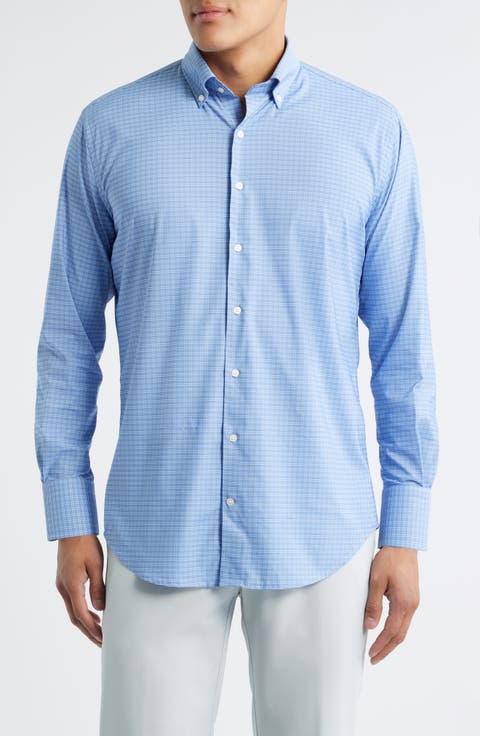 Petaluma Check Performance Twill Button-Down Shirt