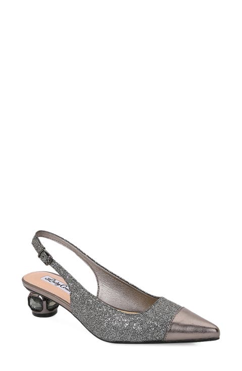 Saphire Pointed Toe Slingback Pump