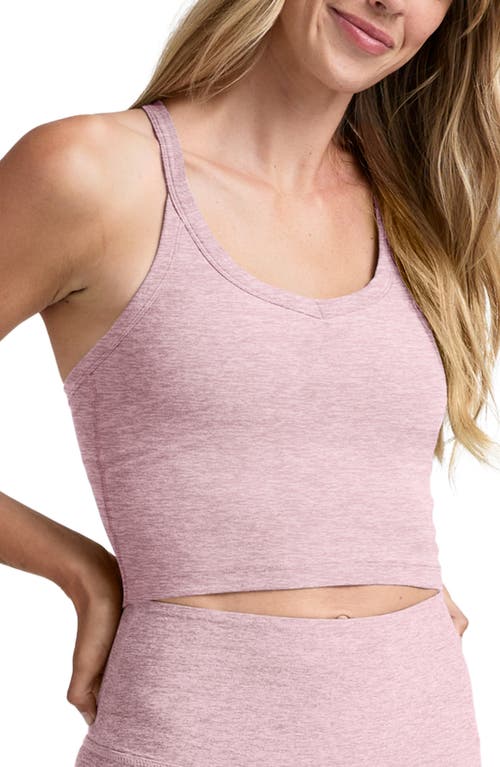 Beyond Yoga Space Dye On The Up Crop Tank In Pink