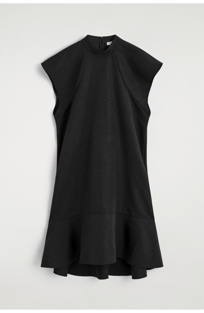 COS Sculpted Turtleneck Dress, Alternate, color, Black
