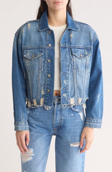 The Harvey Distressed Denim Trucker Jacket