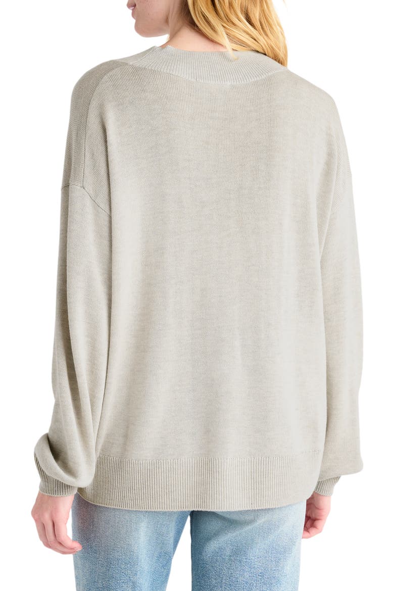 Carmella Rib Cardigan, Alternate, color, OAT HEATHER
