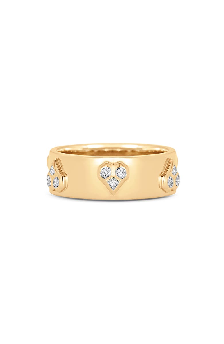 Sara Weinstock Honey Comb Diamond Heart Ring, Main, color,
