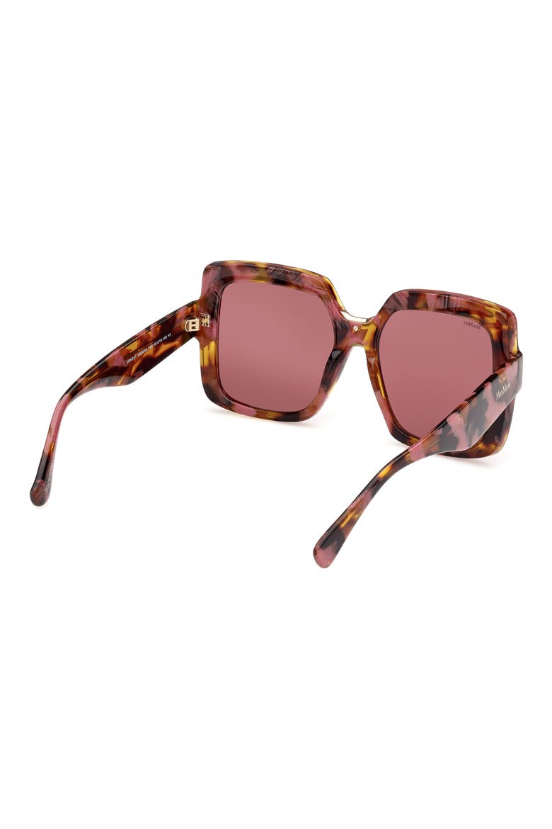 Ernest 56mm Square Sunglasses, Alternate, color, COLOURED HAVANA / BORDEAUX