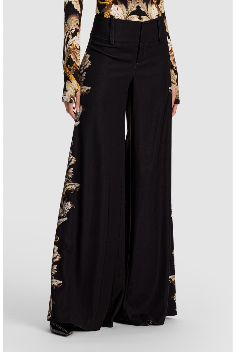 Olivia Wide Leg Pants, Main, color, NOIR ELEGANCE OFF WHITE