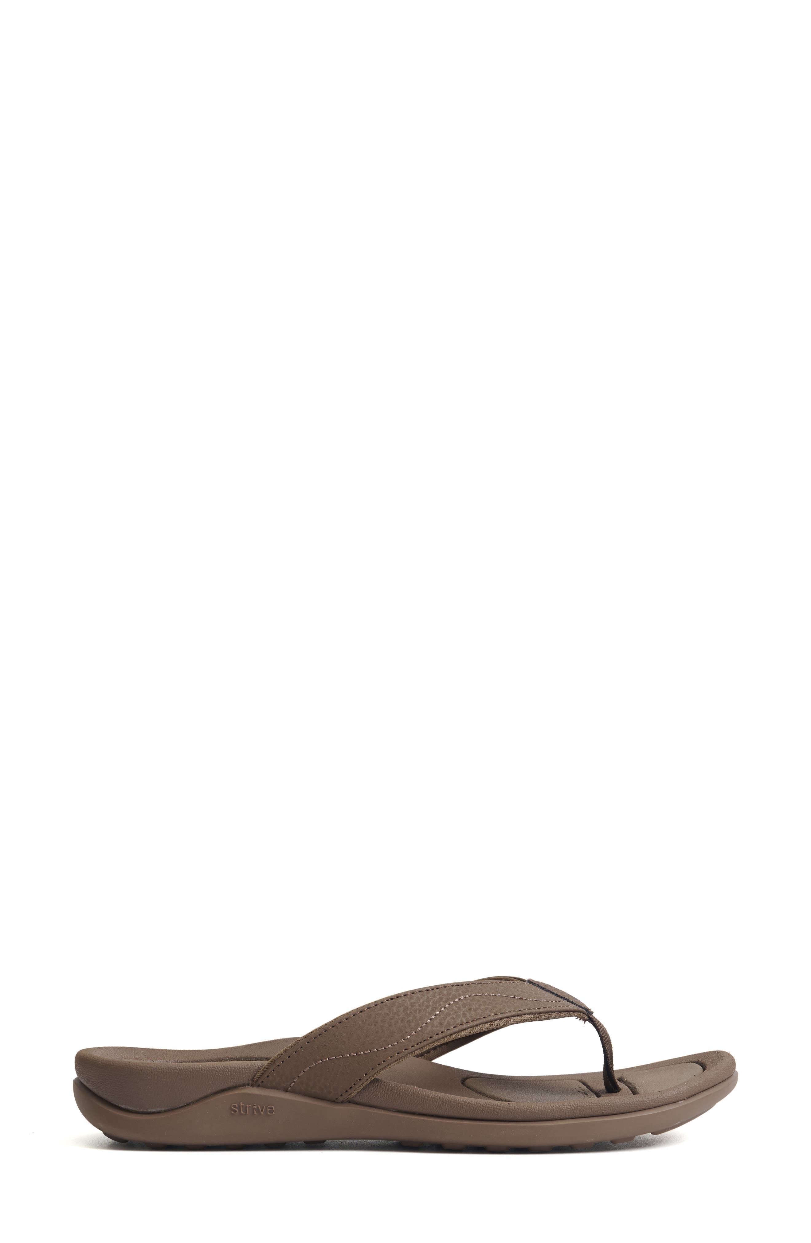 Wave Waterproof Flip Flop, Alternate, color, CHOCOLATE
