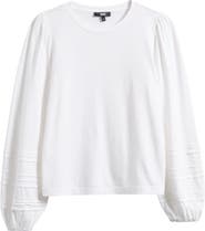 PAIGE Cyrano Pintuck Jersey Top