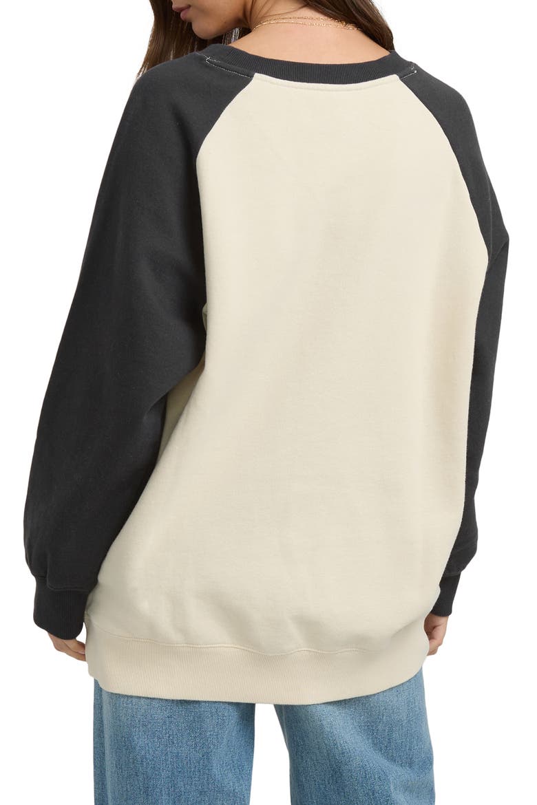 Emmers Raglan Sleeve Sweatshirt, Alternate, color, BLACK SANDS