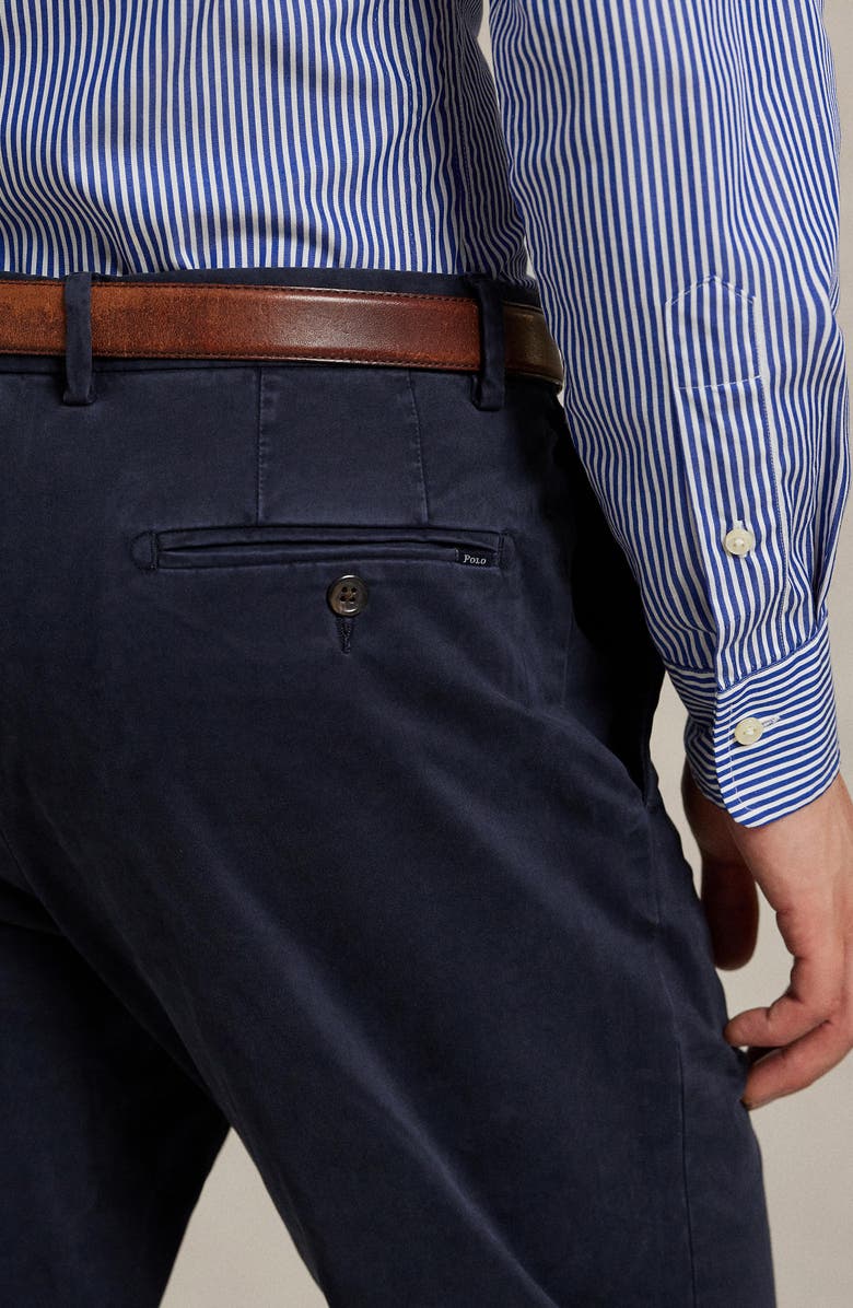 Polo Ralph Lauren Jarrett Slim Fit Sateen Pants, Alternate, color, Aviator Navy