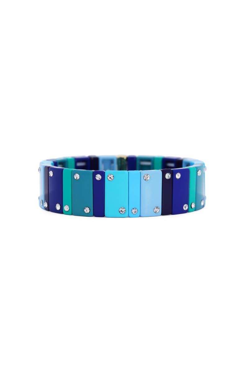 The Lovery Fine Jewelry Mist Domino Stretch Bracelet, Alternate, color, Mist