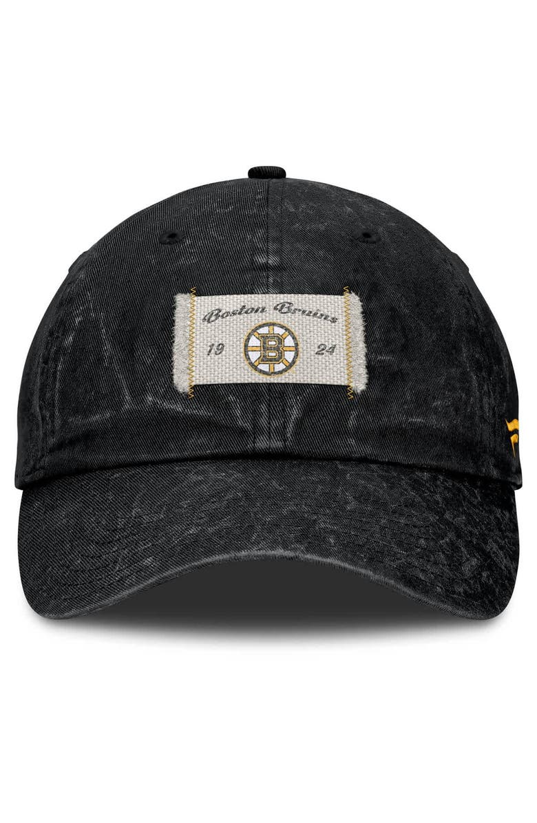 FANATICS Women's Fanatics Black Boston Bruins Heritage Away Game Adjustable Hat, Alternate, color, Black