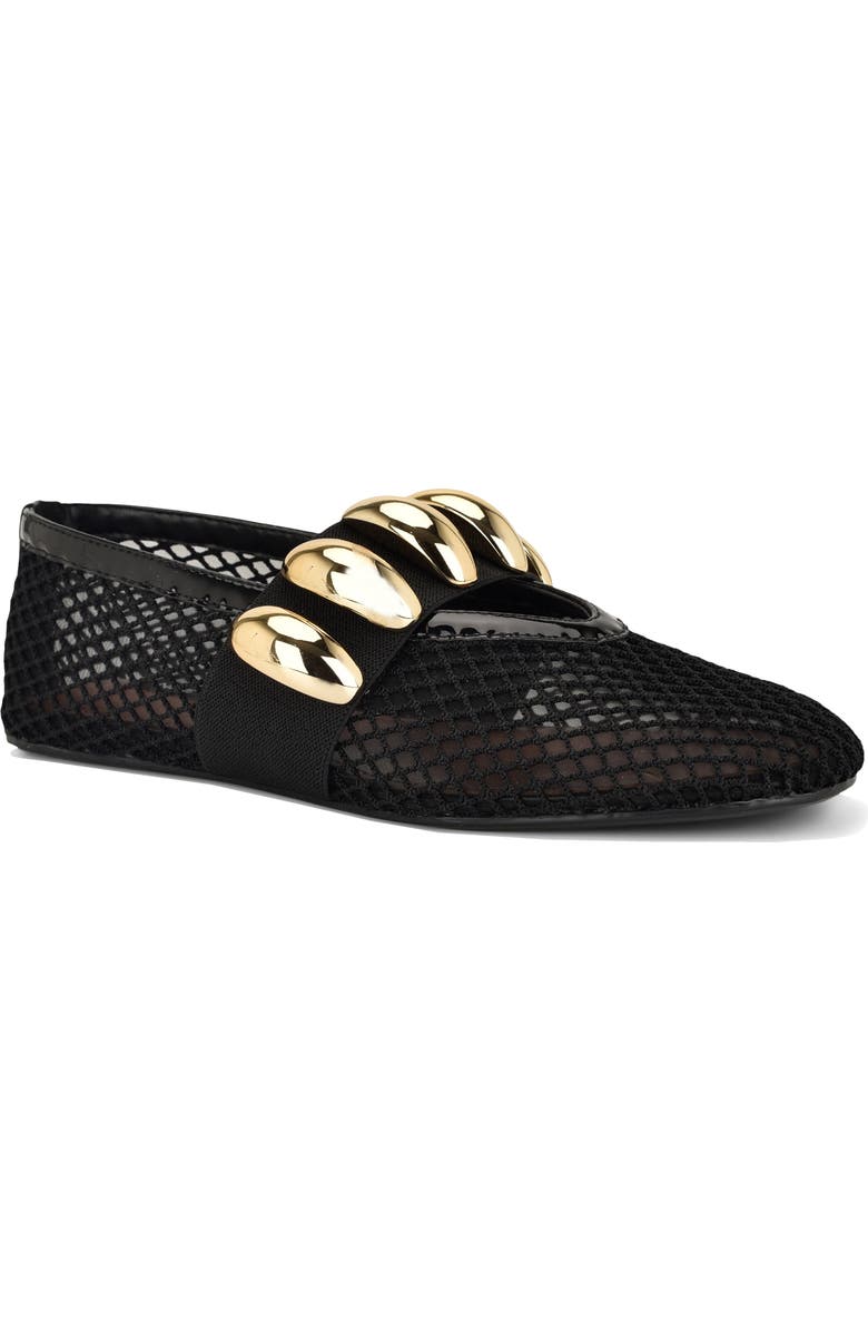 Nine West Dorra Mary Jane Flat, Main, color, Black