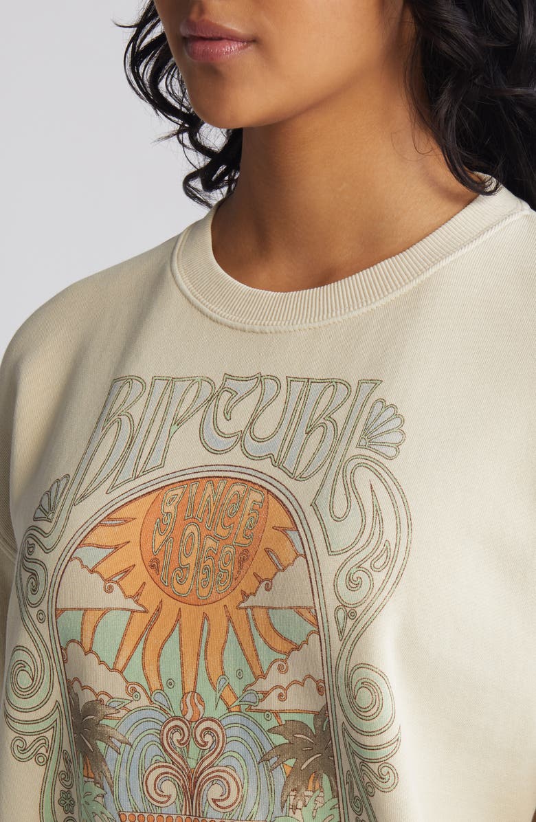 Rip Curl Alchemy Logo Graphic Sweatshirt, Alternate, color, Natural