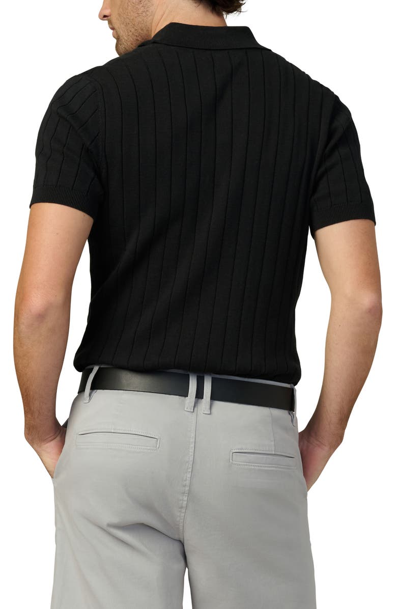 Joe's Guy Rib Polo Sweater, Alternate, color, Black