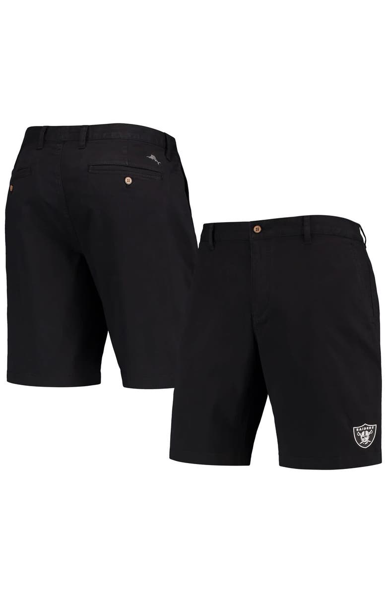 Tommy Bahama Men's Tommy Bahama Black Las Vegas Raiders Boracay Tri-Blend Shorts, Main, color, Black