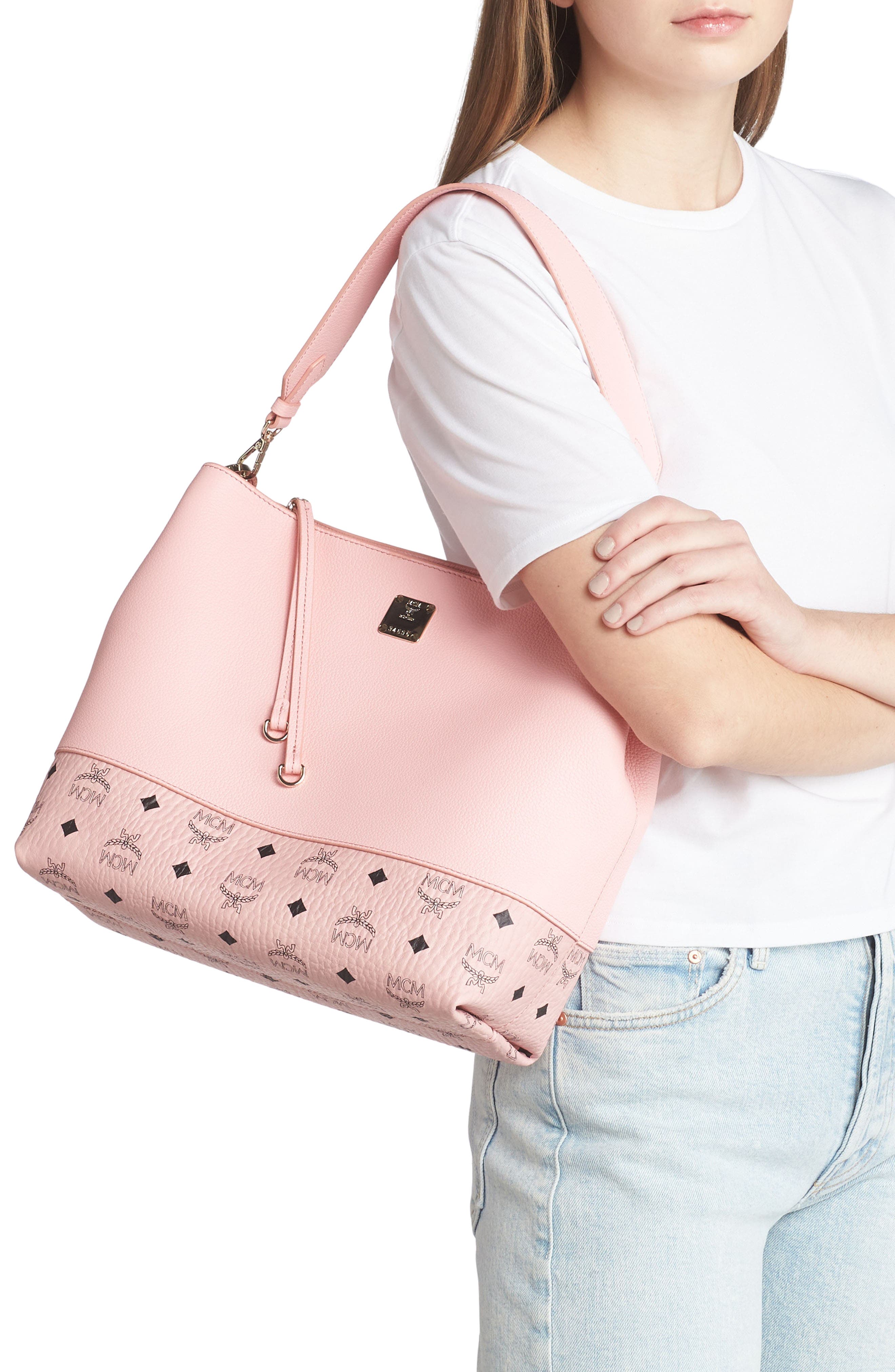 Anni Medium Hobo Bag, Alternate, color, SOFT PINK