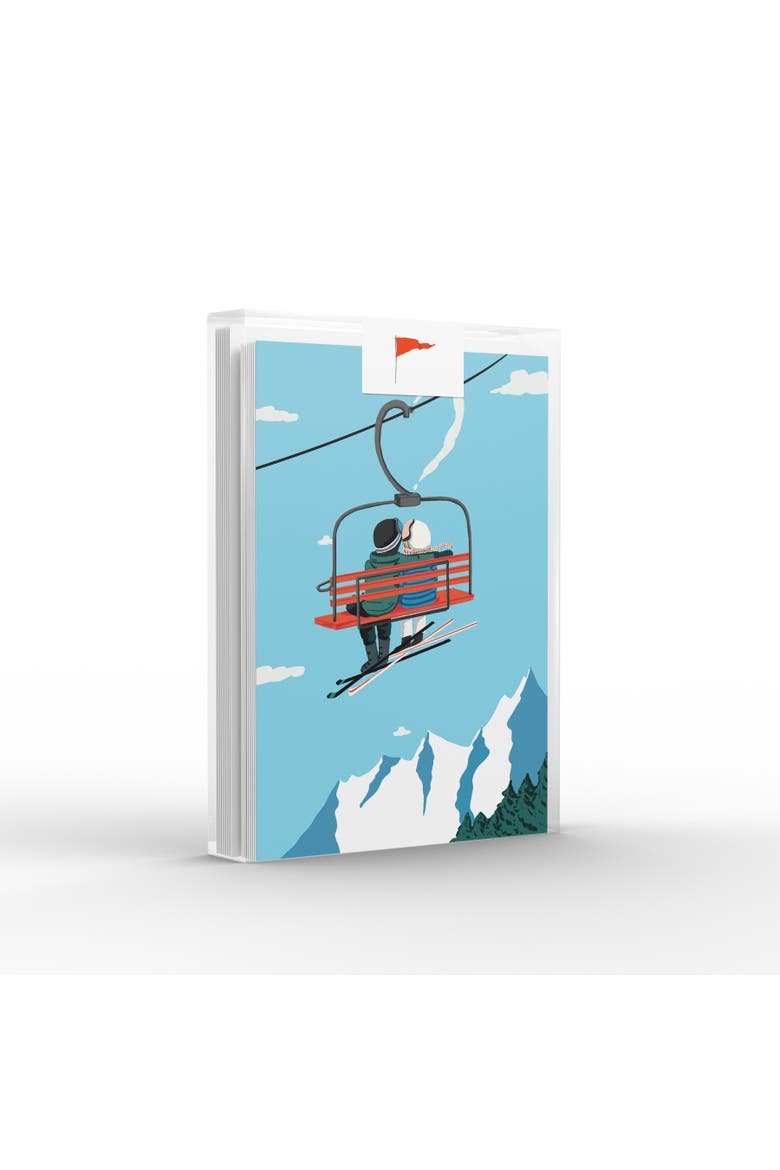 Winter Ski Love Greeting Card Pack, Main, color, Multi-Pack