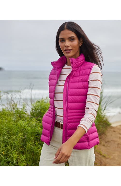 Lands' End Wanderweight Packable Ultralight Down Vest In Pink