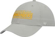 '47 Men's '47 Gray Washington Commanders Script Clean Up Adjustable Hat