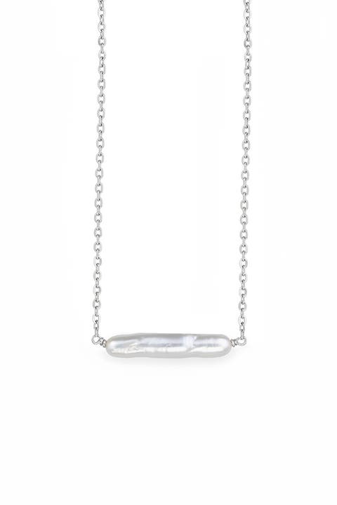 Maris Pearl Bar Necklace