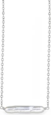 Astor & Orion Maris Pearl Bar Necklace