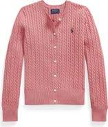 Polo Ralph Lauren Kids' Cable Stitch Cotton Cardigan