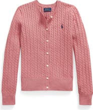 Polo Ralph Lauren Kids' Cable Stitch Cotton Cardigan