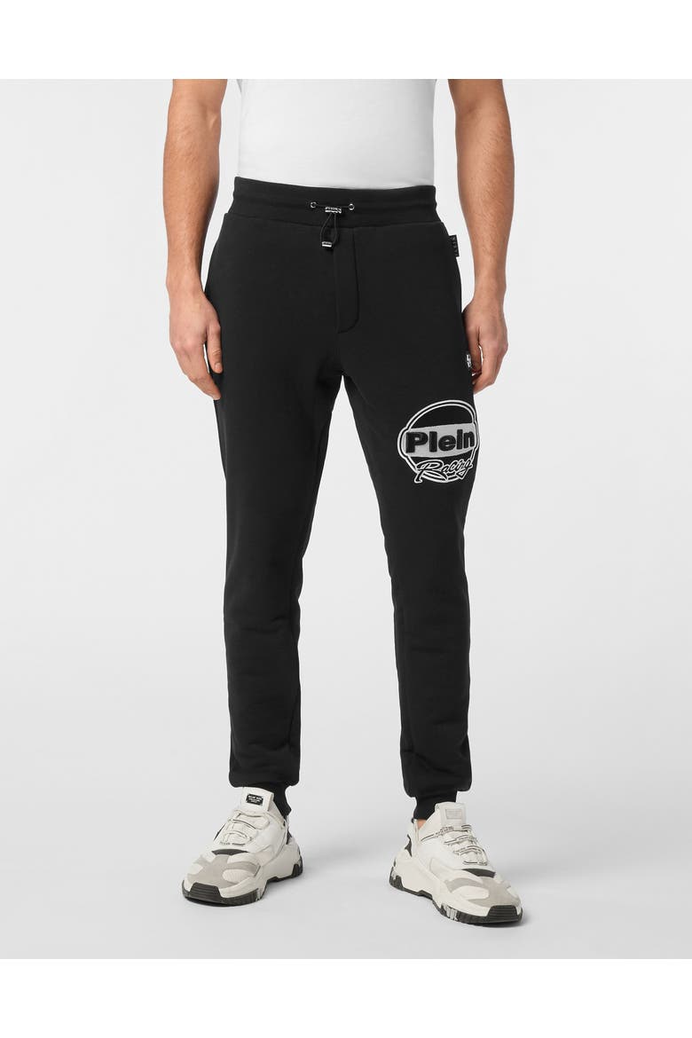 Jogging Pants Cars Racing Men, Main, color, black/white