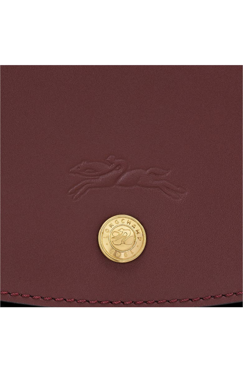 Longchamp Small Empure Leather Crossbody Bag, Alternate, color, Burgundy