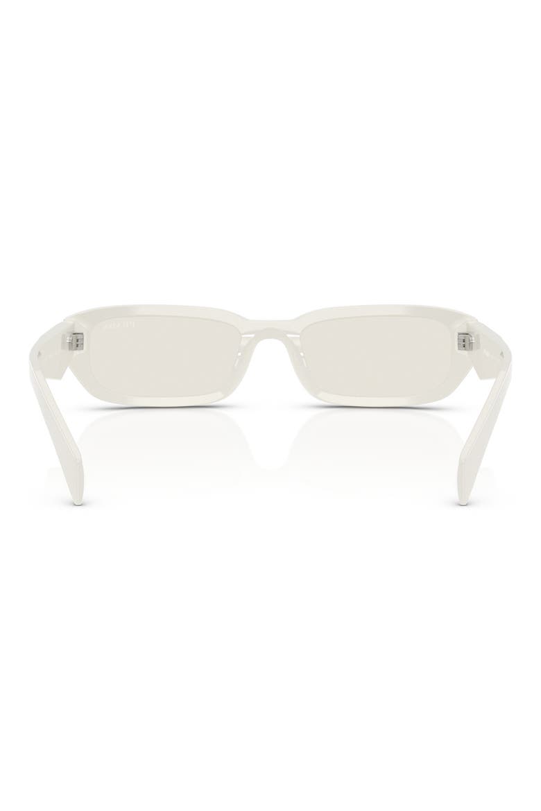 53mm Rectangular Sunglasses, Alternate, color, WHITE