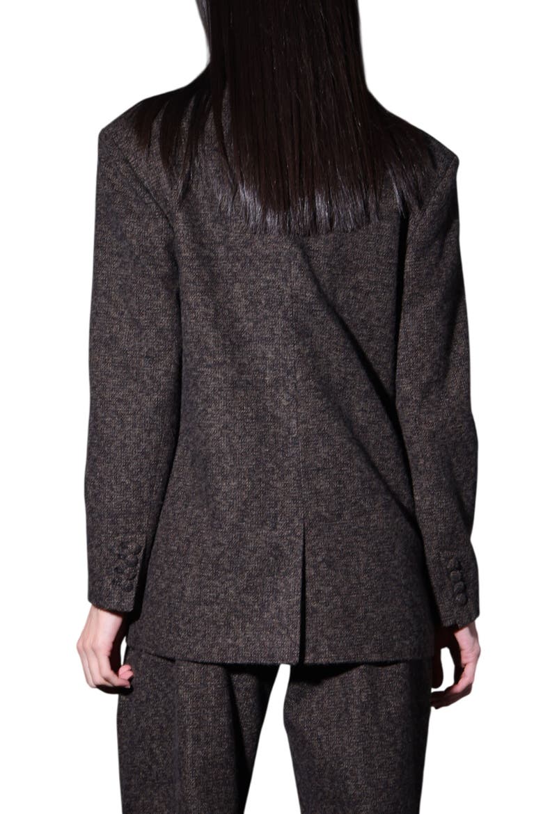 Solana Double Breasted Blazer, Alternate, color, BROWN MULTI