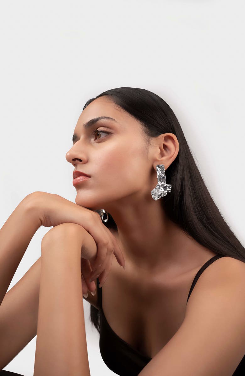 NAVEDA Jiya Statement Knot Earrings, Alternate, color,