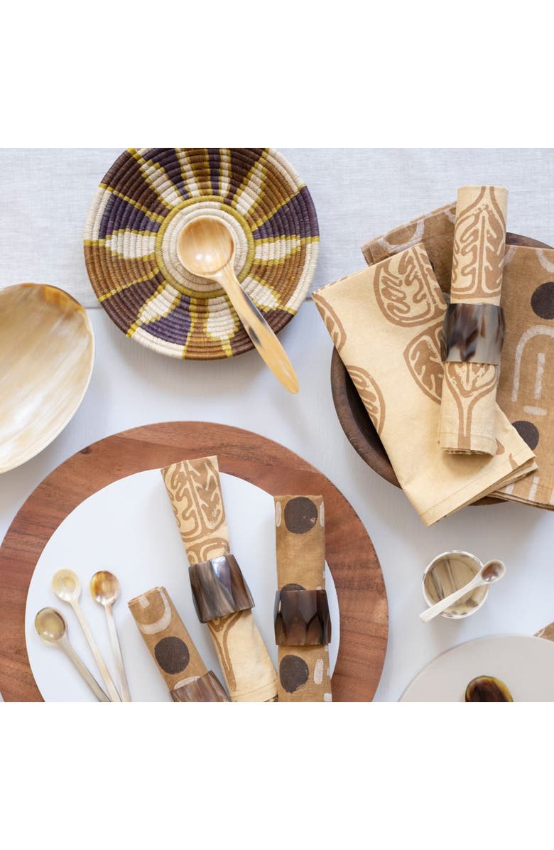 Maadili Collective Long Handle Horn Coffee Scoop, Alternate, color, Natural